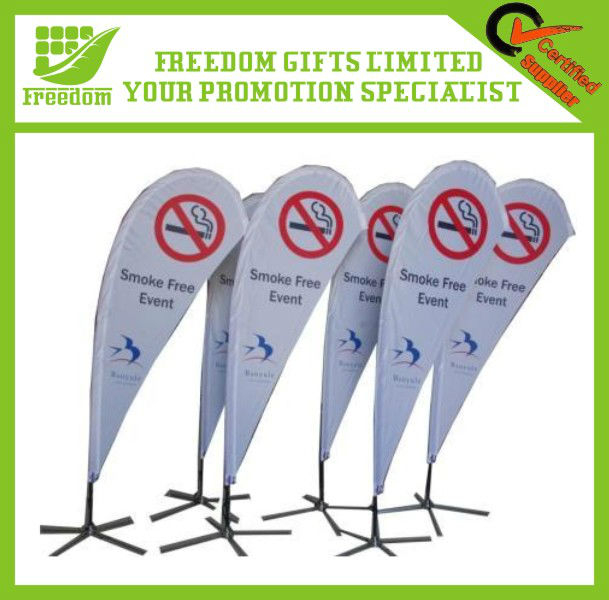 Outdoor Advertising Logo Printed Feather Banner Flag
