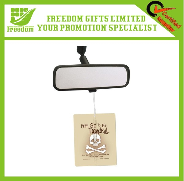 Promotional Gifts Skull Logo Paper Car Air Freshener Scented Paper Card