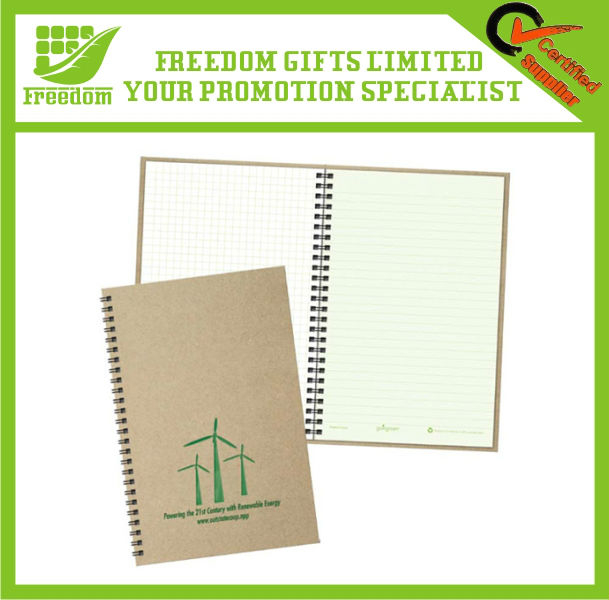 Logo Branded Promotional Recycled Spiral Notepad