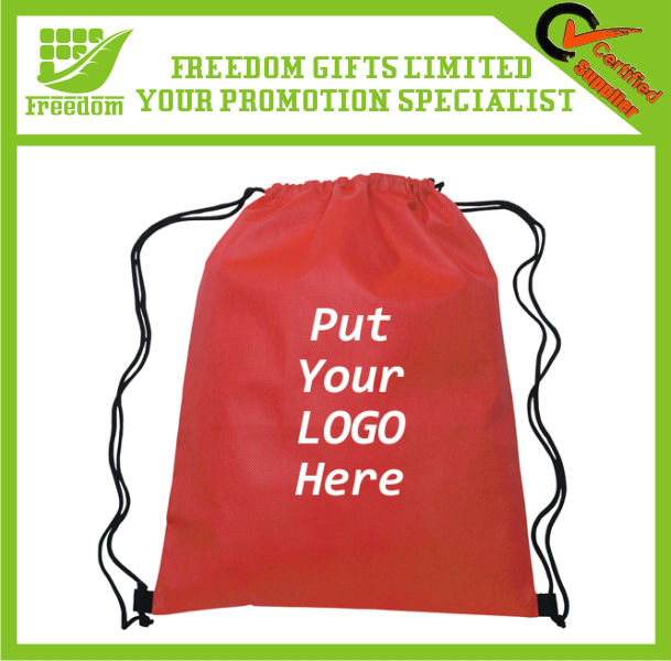 Customized Logo Branded Promotional Drawstring Bag