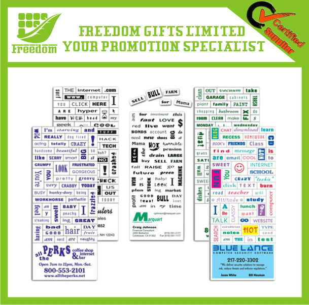 Promotional Customized 50 Words Message Magnet