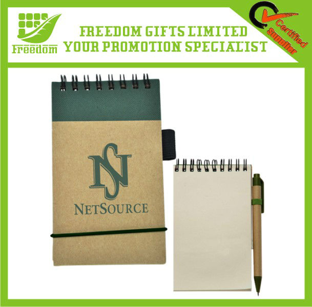 Recyclable Promotional Logo Branded Eco Notepad
