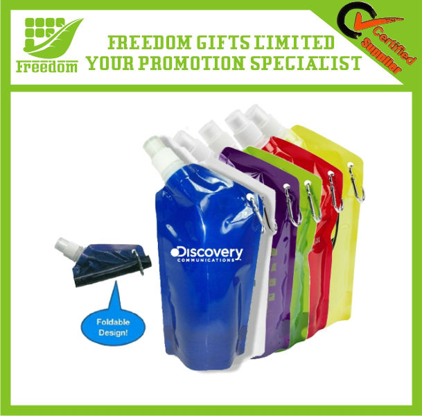 Customized Logo Branded Promotional Collapsible Water Bag