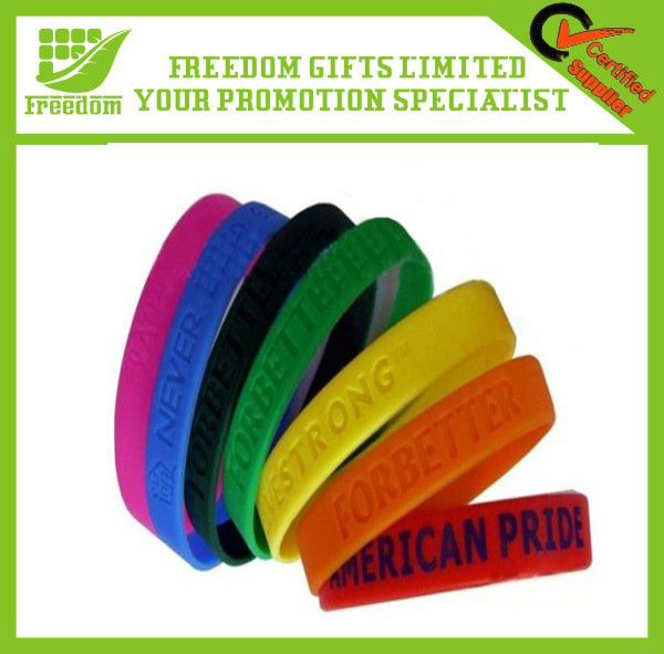 Promotional Cheap Silicone Wrist bands