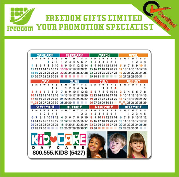 Custom Logo And Shaped Promotional Magnet Pad Calendar