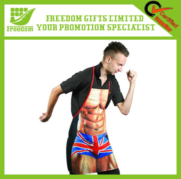 Promotional Logo Printed Cotton Kitchen Apron