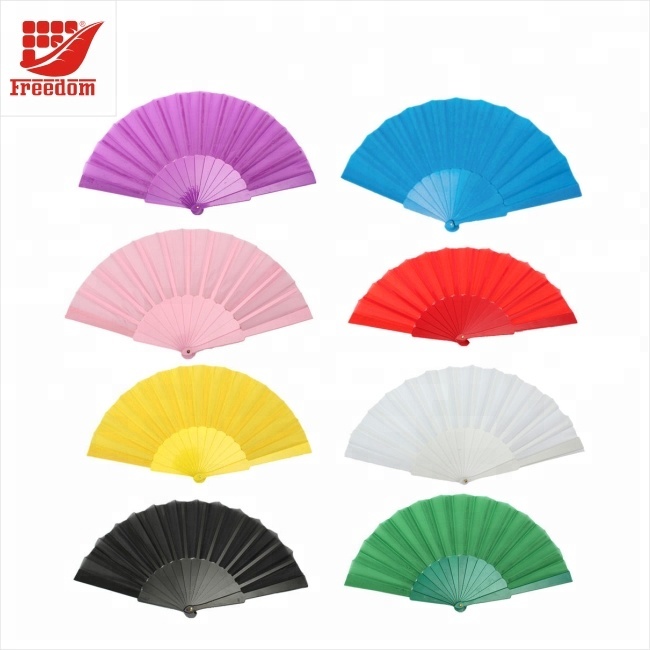 Promotional Customized Printing Plastic Hand Folding Fan