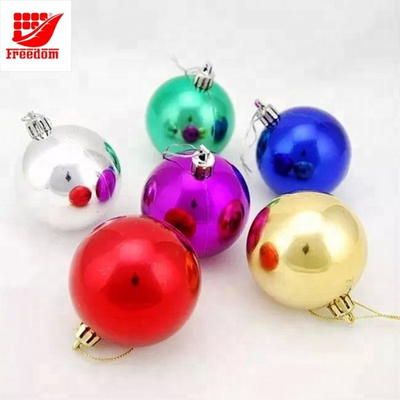 Hot Selling Environmental 6cm Plastic Christmas Ball