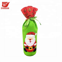 Christmas Wine Bottle Cover Bag Table Decor New Year Gift Bag Ornament
