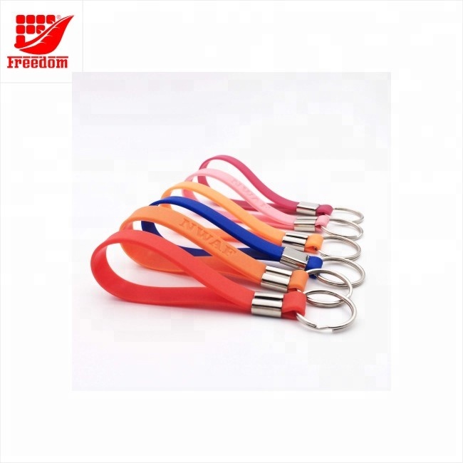 Silicone Logo Customized Promotional Key Chain