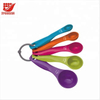Promotional high quality colorful plastic measuring spoons sets