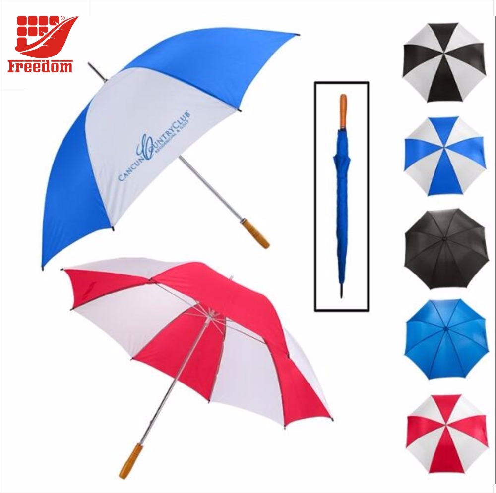 Logo Customized Auto Open Straight Golf Umbrella