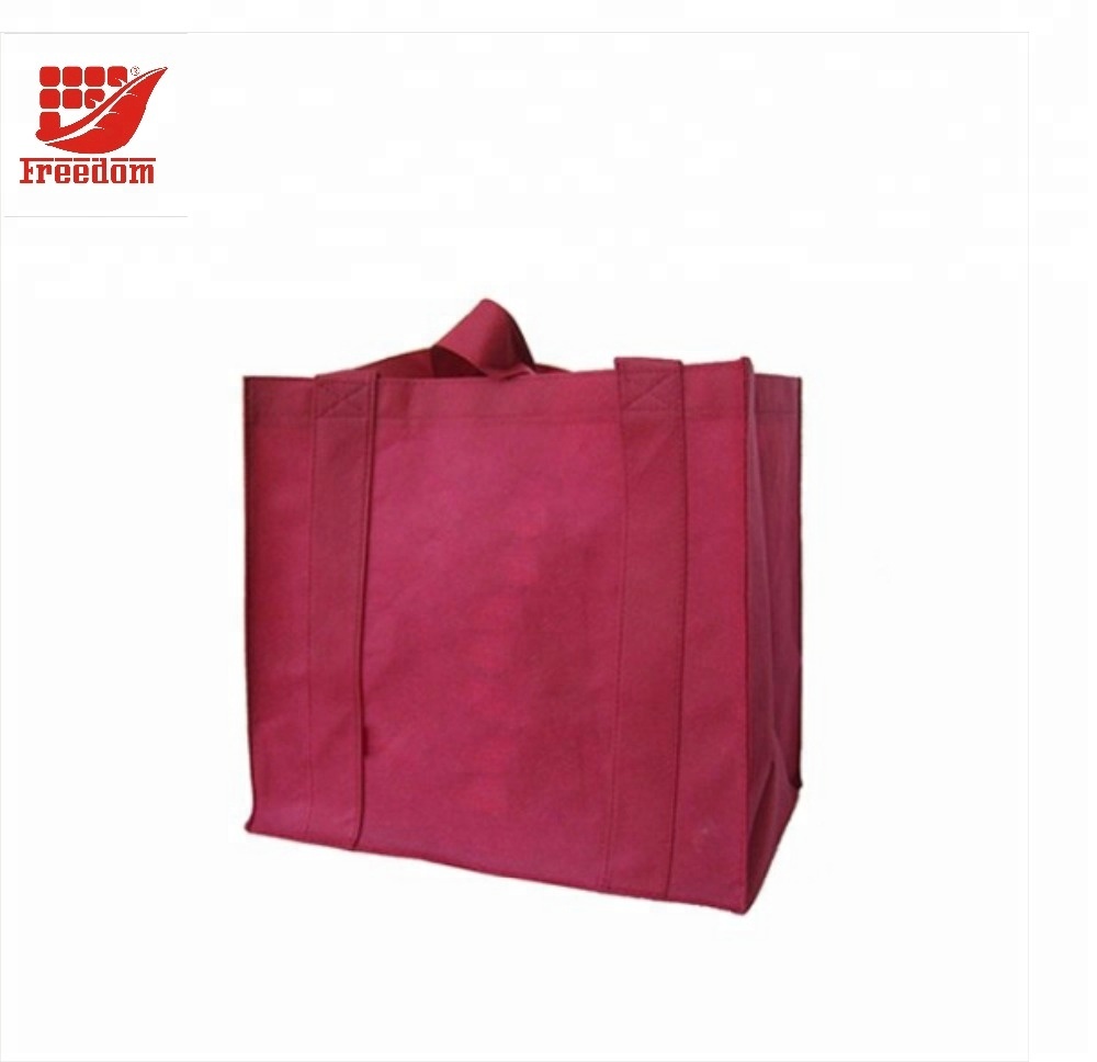 China Best prices cheap price red printing non woven bag with nylon woven  tote Manufacturers and Suppliers