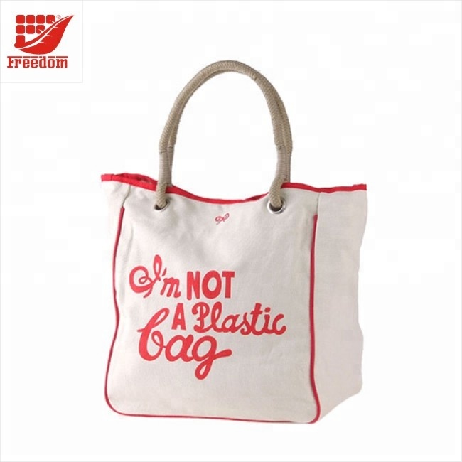 Logo Customized Top Quality Hand-made Cotton Bag