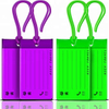 Good Quality Waterproof PVC luggage Tag with ID Labels