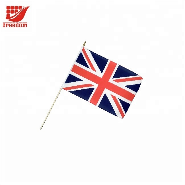 Best Welcomed Top Quality Logo Printed Promotion Hand Held Flag