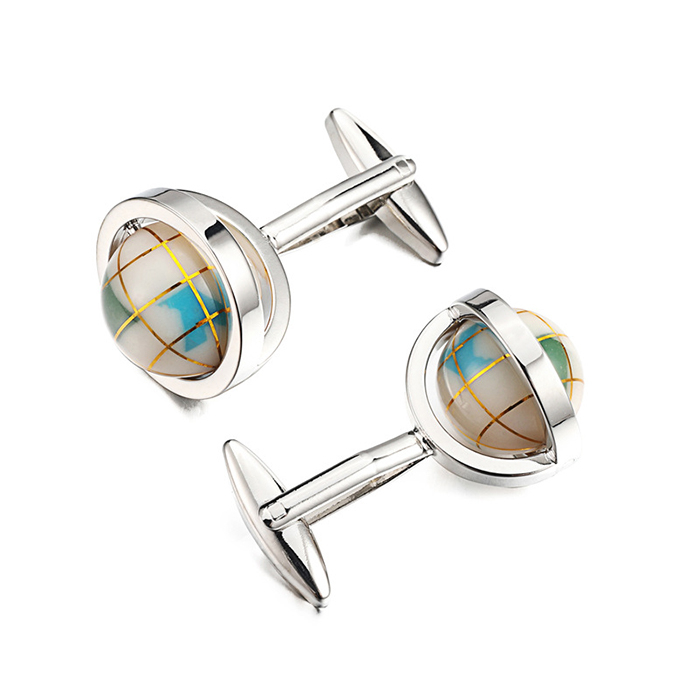 Promotional Custom Personalized Round Cufflink For Gentleman