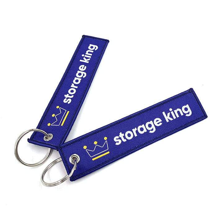 Amazon Hot Sale Pomotional Key Chains Custom Logo Embroidered Printed Keyrings