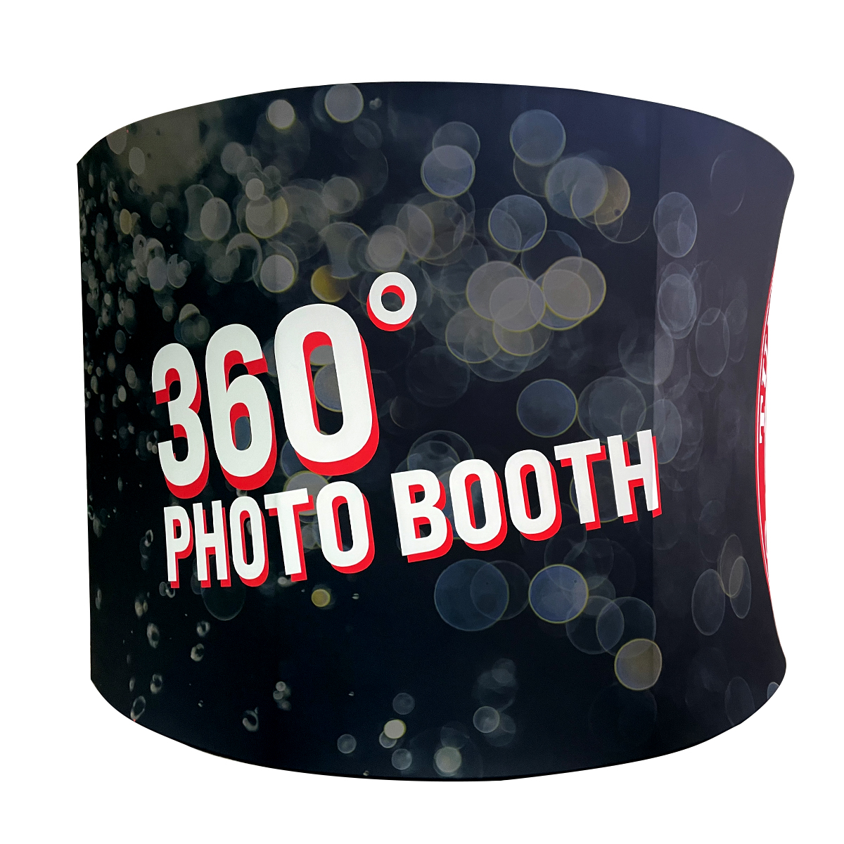 Custom Logo Portable Tension Fabric Trade Show 360 Photo Booth Enclosure Backdrop