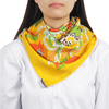 Women Fashion Custom Double Sides Print 100% Pure Silk Twill Square Scarves