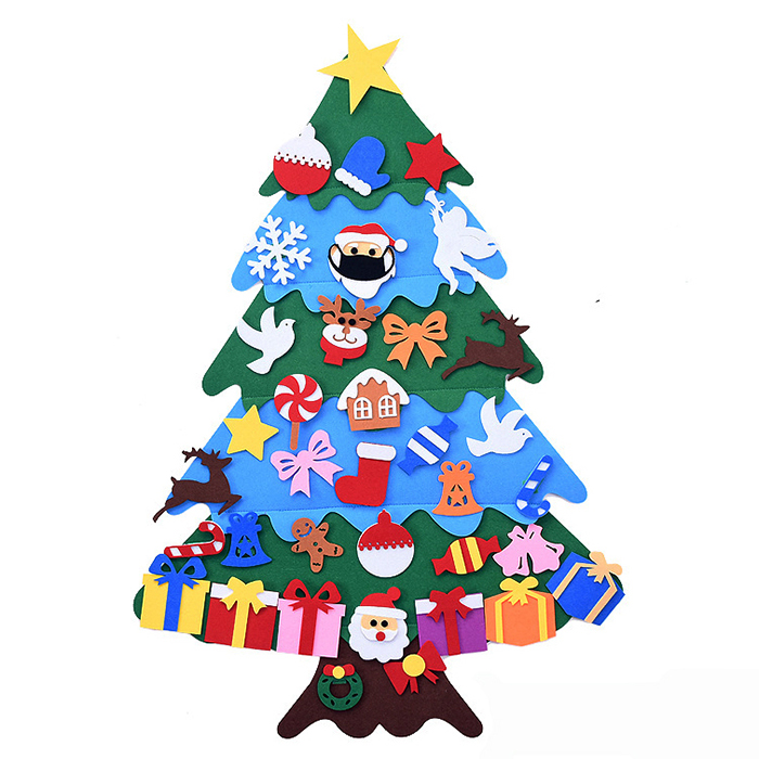 High Quality DIY Felt Christmas Tree Custom Personalized Christmas Ornament For Kids