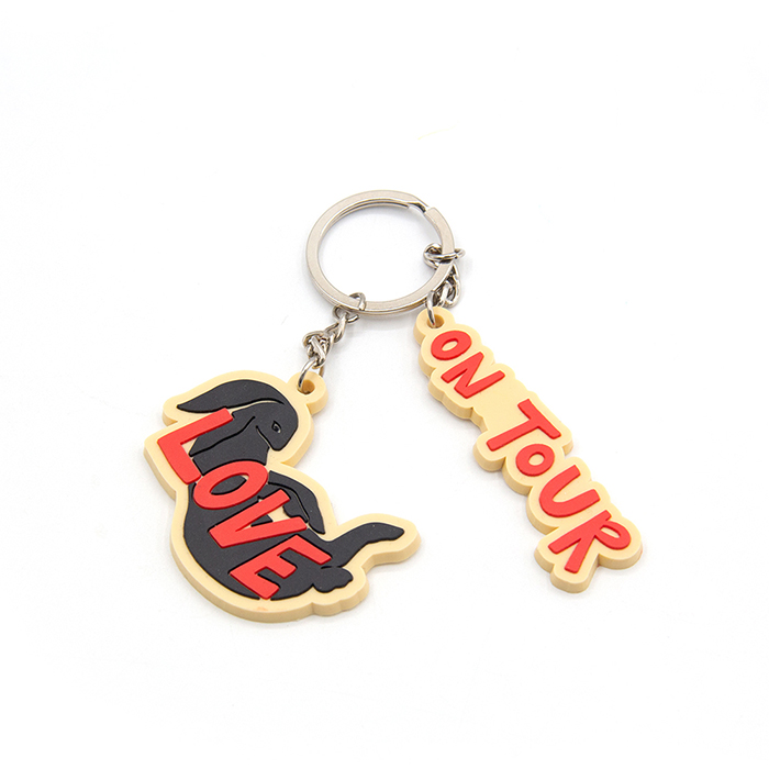 High Quality Custom Made Diy Key Ring Keyring Soft Rubber 2D PVC Keychain