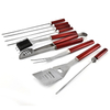 Hot Selling Wooden Handle Stainless Steel Heavy Duty Bbq Grilling Tool Set