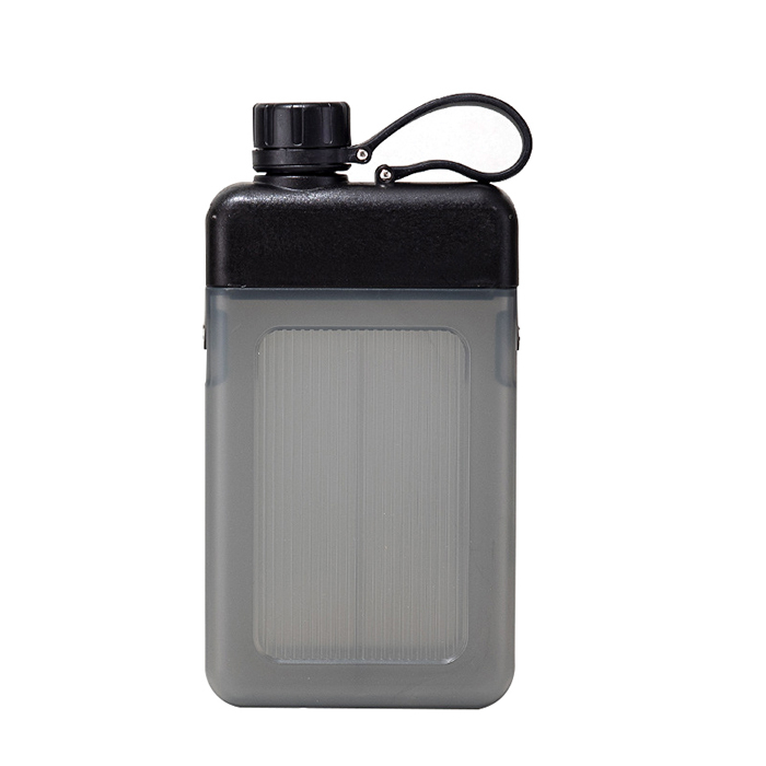 New Design Eco Friendly Custom 450ML Square Notebook Memo Flat Plastic Water Bottle