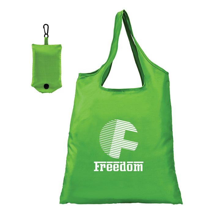 Promotional Heavy Duty Nylon Foldable Reusable Grocery Shopping Bags