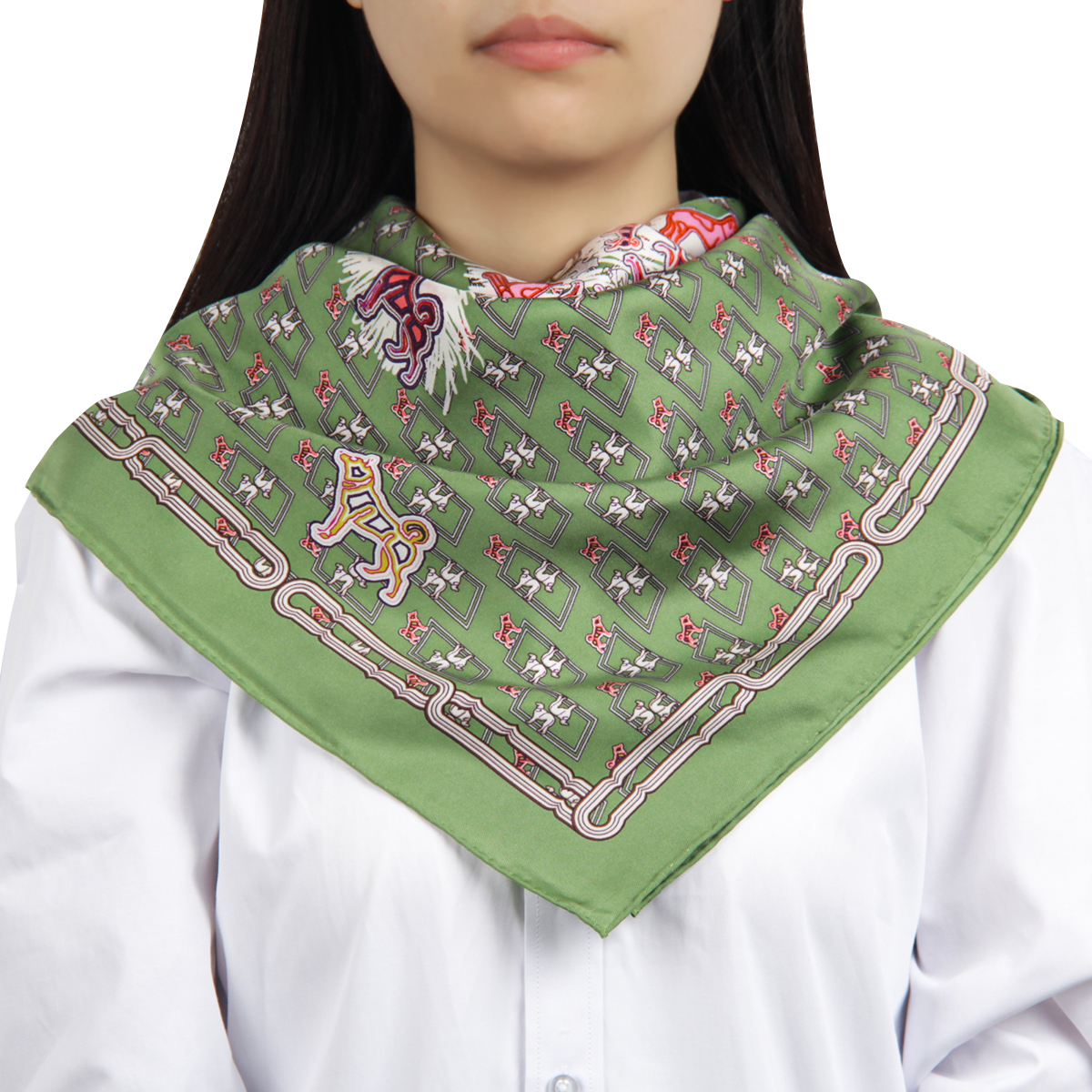 Manufacture Brand Printed Custom Luxury Design 100% Silk Scarf Women Silk Head Scarves
