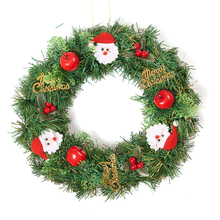 Factory Price Christmas Decoration Cheap Christmas Plastic Wreath Christmas Garland