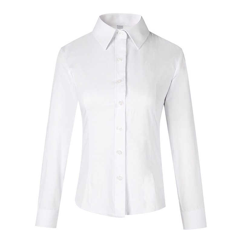 Wholesale Fashion Business Wear Casual Shirt Custom Women Dress Long Sleeve Shirt