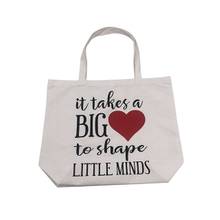 Promotional Recycle Natural Color Simple Printing Canvas Cotton Tote Bag