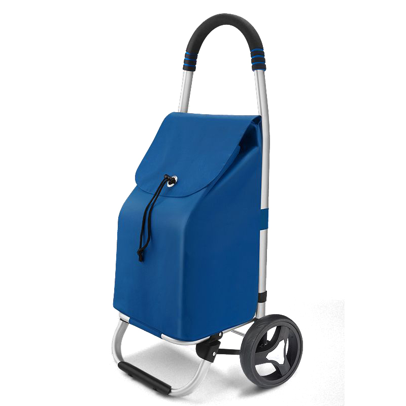 Custom Logo Eco Friendly Shopping Grocery Cart Wheeled Reusable Folding ShoppingTrolley Bag For Promotion
