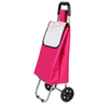 Wholesale Custom Foldable Portable Oxford Fabric Single Wheel Shopping Trolley Bag With Small Handle