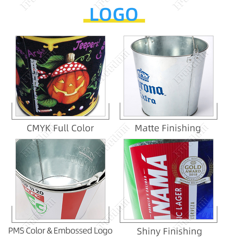Amazon Hot Sale Home Galvanized Beverage Tub Custom Tin Ice Bucket Buy Ice Bucket, Custom Tin