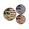 Factory Custom Awards Stars And Stripes American Flag V Neck Ribbon Gymnastics Medal