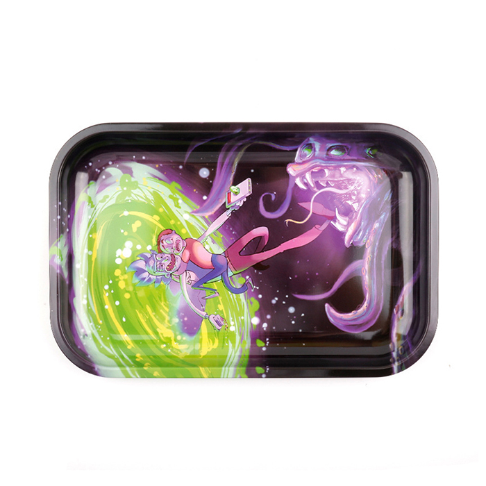 Wholesale Cheap Price Tray Weed Smoke Plate Metal Rolling Tray Set Tin Herb Tobacco Trays