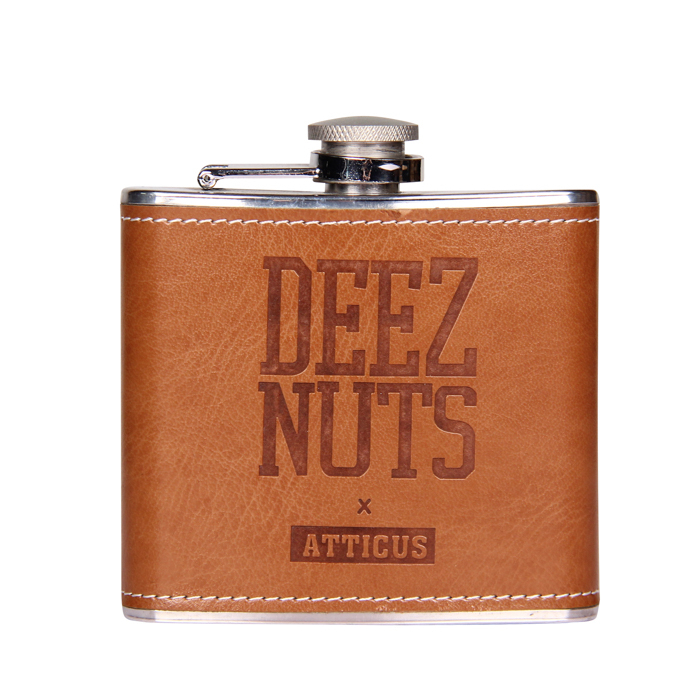 Factory Price PU Leather Cover Stainless Steel Hip Flask