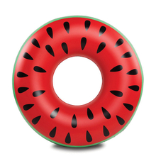 Wholesale Cheap Price PVC Swimming Ring Watermelon Tube Inflatable Swim Ring For Adults