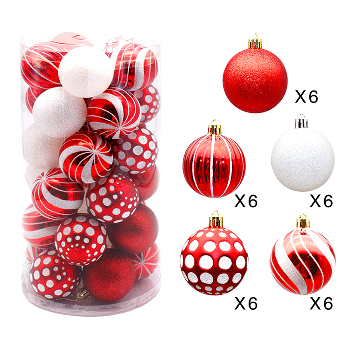 Factory Price Christmas Decoration Acrylic Plastic Christmas Hanging Ball