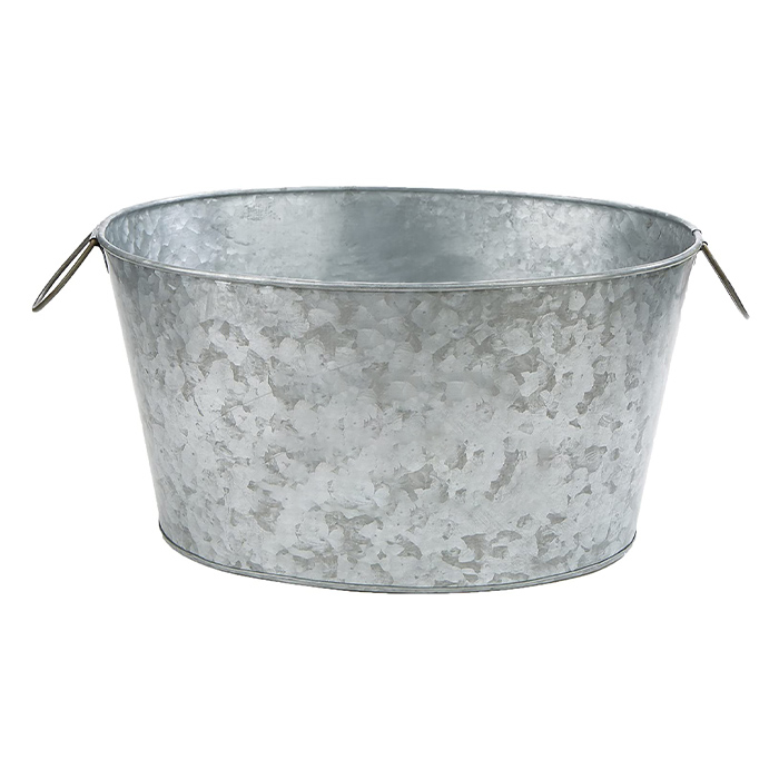 Amazon Hot Sale Home Galvanized Beverage Tub Custom Tin Ice Bucket