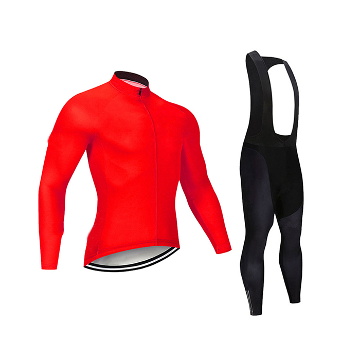 Custom Cycling Winter Jersey Set Unisex Cycling Clothing Breathed Long Sleeve Cycling Suit