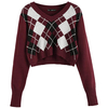 Womens Long Sleeve Knitted V Neck Pullover Sweater Top