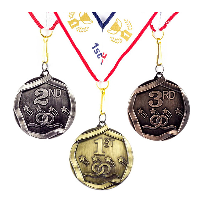 Wholesale Cheap Shooting Stars Award Medals With Ribbon