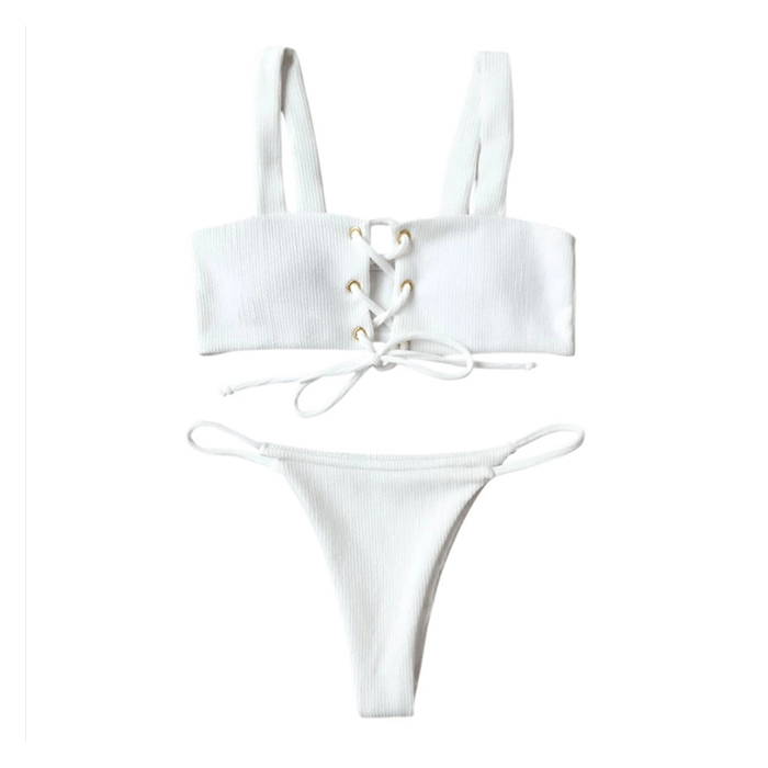 Wholesale Sexy Leak Back Swimweat Fashionable Bikini Split Swimsuit