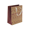 Custom Design Brown Kraft Shopping Paper Bag With Handles
