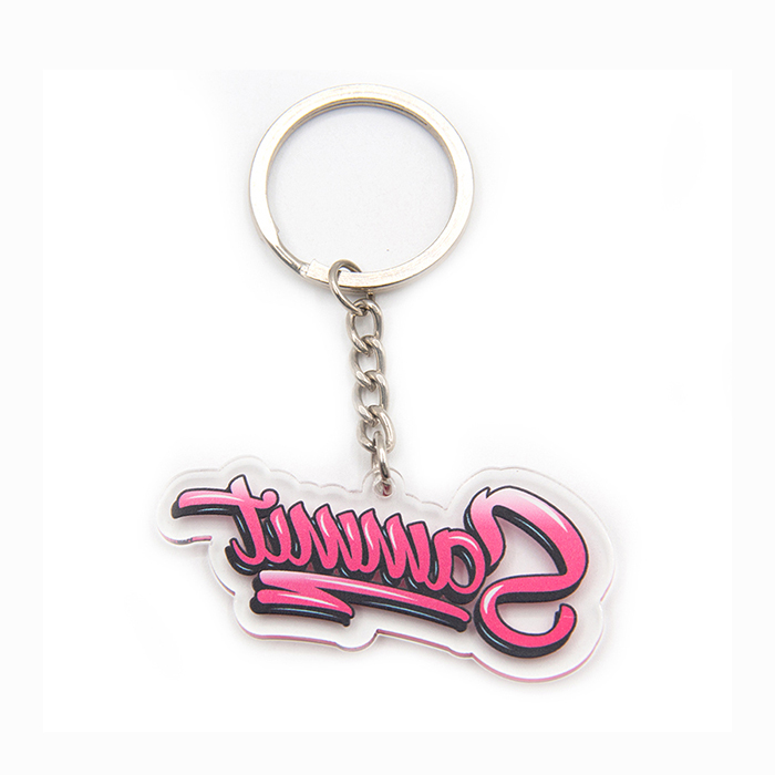 Factory Price Custom Logo 2D Soft PVC Keychain Rubber Key Chain
