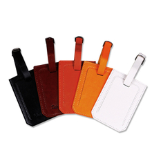 Favourable Price High Quality Custom PU Leather Luggage Tag Travel Luggage Tag