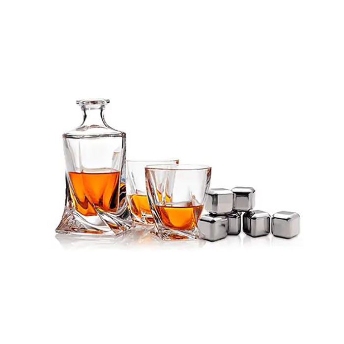 Amazon Hot Sale Stainless Steel Whiskey Stones Reusable Ice Cube